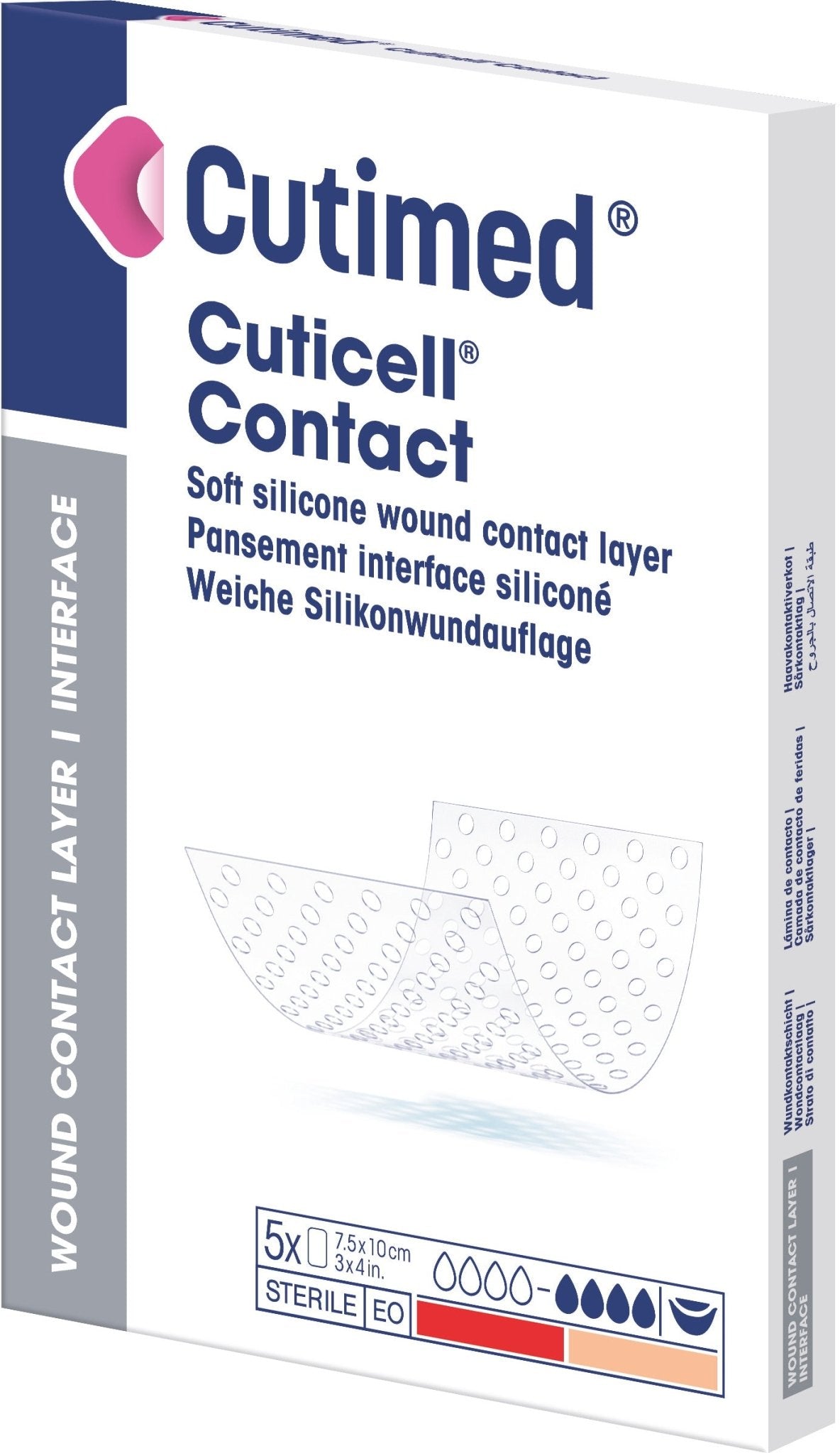 Cutimed® Cuticell® Kontakt 10 x 18 cm 5 stk | Pakke (5 stk.)