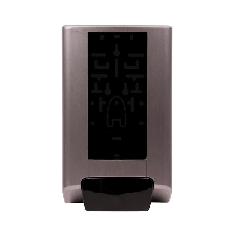 Diversey Deutschland GmbH & Co. OHG IntelliCare Dispenser Manuel 1 stk. i rustfrit stål med sort sensorområde sikrer hygiejnisk brug og er afbildet på hvid baggrund.