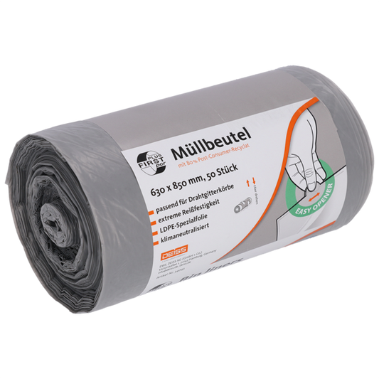 Deiss første plus PCR -affaldsposer 80 liter, 34043
