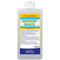Eine 500-ml-Flasche Dr. Schnell DESIFOR-QUICK Flächendesinfektion der DR.SCHNELL GmbH & Co. KGaA, mit weißem Verschluss und gelb-blauem Etikett in deutscher Sprache, ideal für hygienisch sensible Umgebungen.