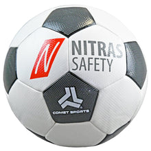 NITRAS fodbold, PU, ​​hvid / sort | Pakke (1 stk.)
