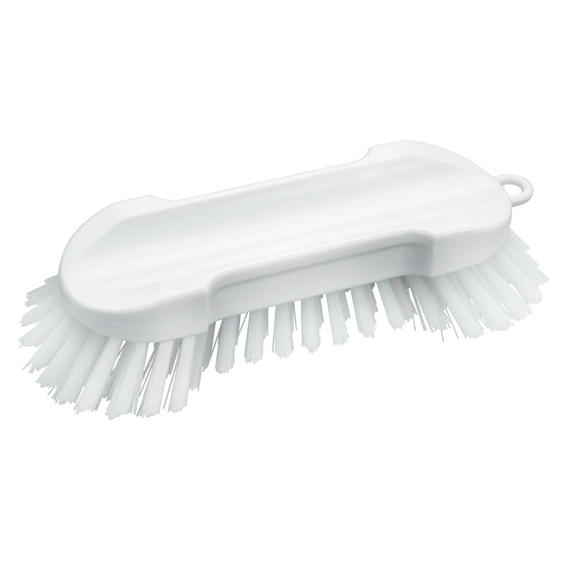 Die Haug Bürsten KG WASCHBÜRSTE RUND verfügt über steife 0,50 mm PBT-Borsten, einen ergonomischen Griff und ein Aufhängeloch. Sie ist aus transparentem Kunststoff gefertigt, misst 205x65x25/30 mm und ist ideal für eine effektive Reinigung.