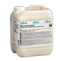 En kasse med 2 x 5L Johannes Kiehl KG Thermohospital desinfektionsmiddelbestandig dispersion, med alkoholbestandig plast og etiketteret forside, designet til hospitaler.