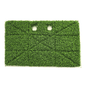 Numatic International GmbH Grasspad 390x230 mm | 1 stk. er en rektangulær kunstgræsmåtte med en slidstærk, tæt overflade og to runde huller på toppen, afbildet på en hvid baggrund.