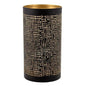 Papstar Securit® lysestage Ø 8 cm x 15 cm sort/guld