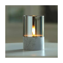 Papstar Securit® LED lys Ø 8 cm grå "Gracia"