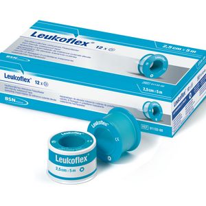 Leukoflex, plaster på rulle, uden beskyttelsesring