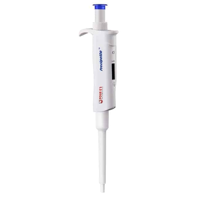 Den Altruan mikropipette 10-100 µl / 20-200 µl er en hvid, justerbar laboratoriepipette med blå stempel, digital volumenvisning, engangsspids og leveres i en 200 g emballage for nem håndtering og opbevaring.