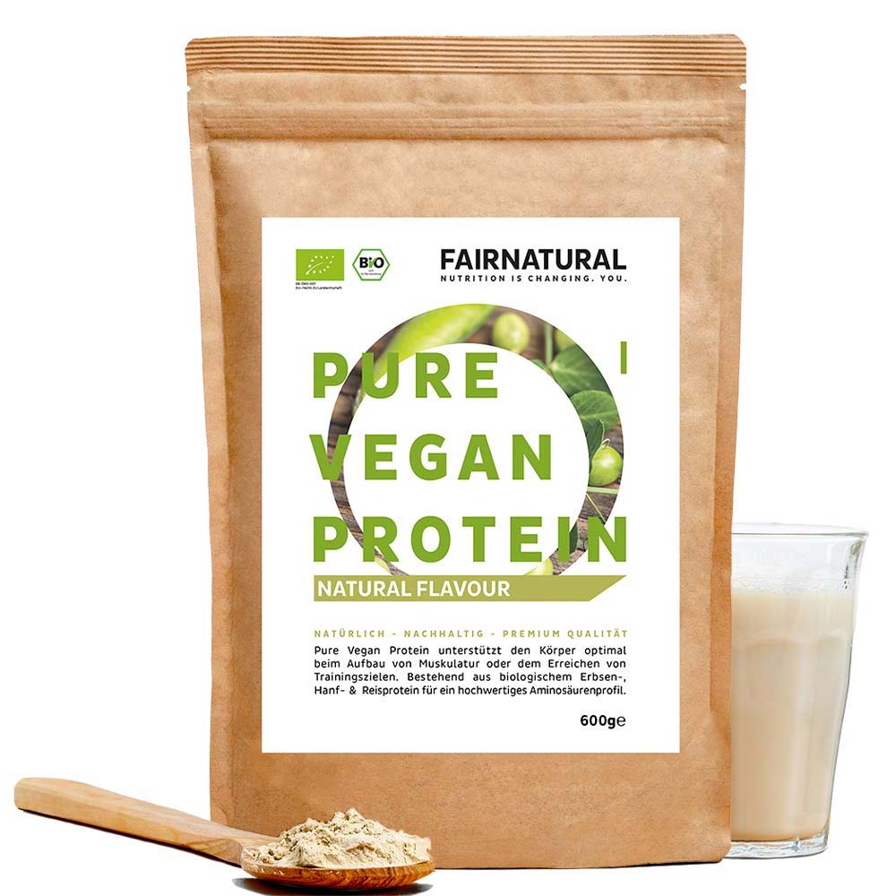 Økologisk vegansk proteinpulverneutral uden soja