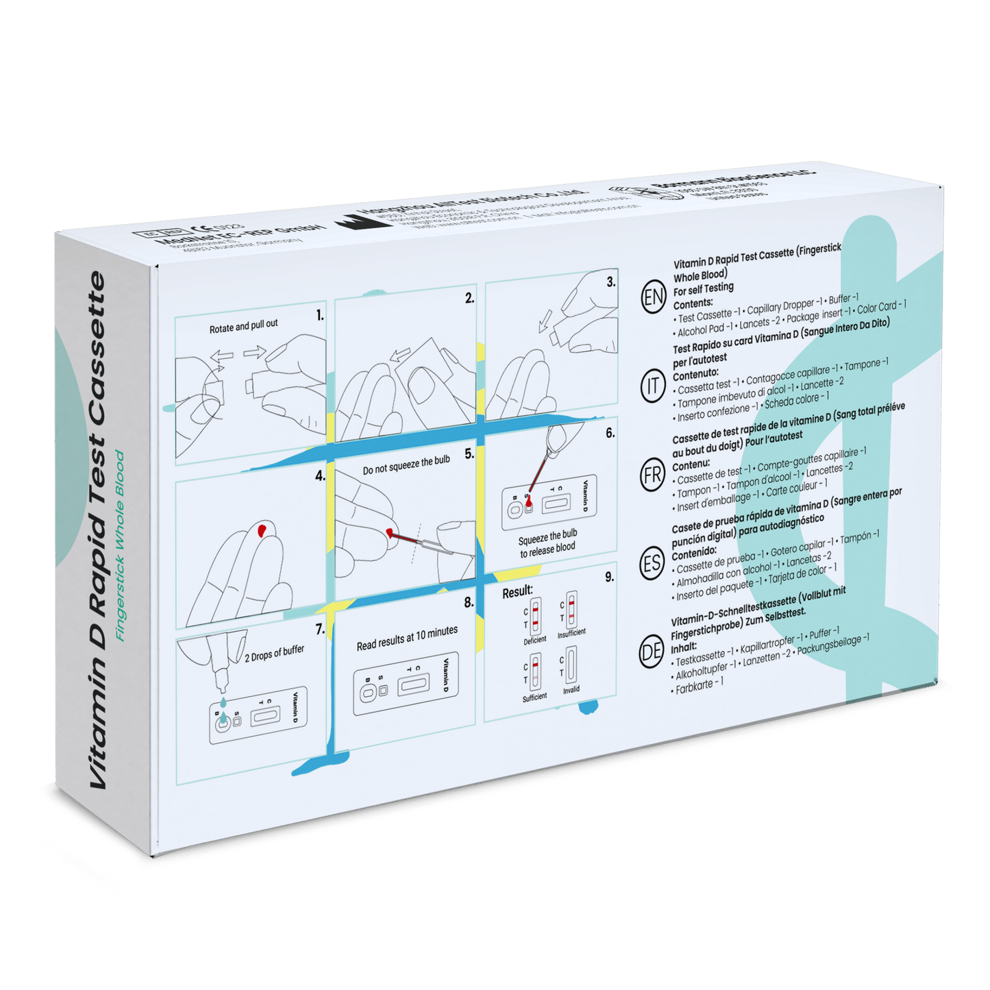 Alle test vitamin-D testkit hurtig hurtig test | 1 stykke