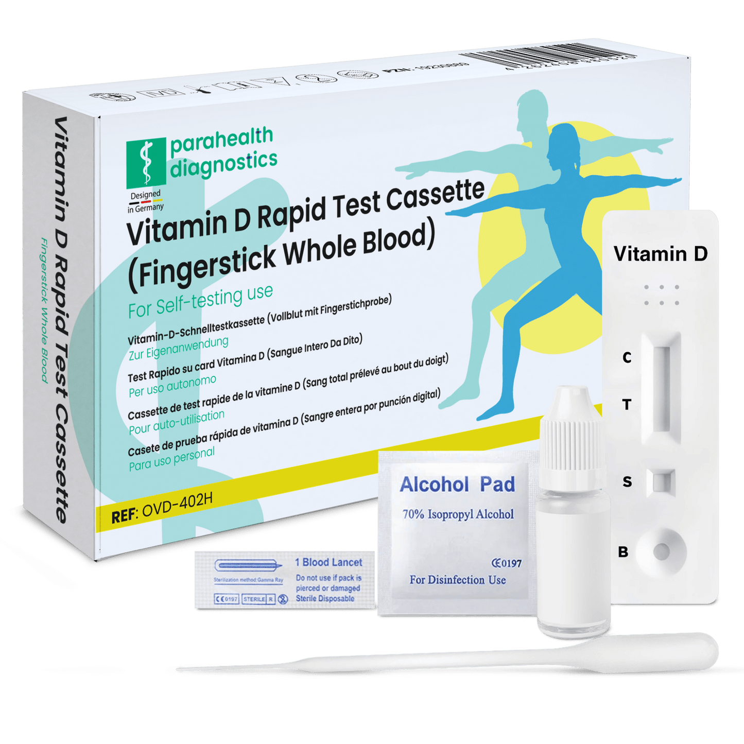 Alle test vitamin-D testkit hurtig hurtig test | 1 stykke
