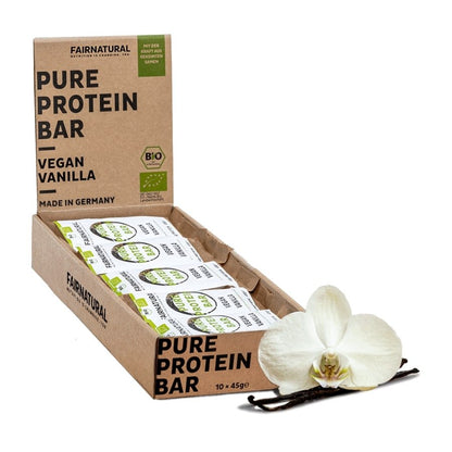 Økologisk proteinbar vegansk vanilje uden soja