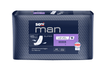 Seni Man Super Level 5 Incontinence Insert | Pakke (15 stykker)