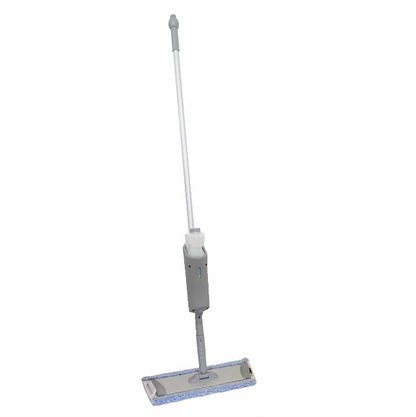 Arcora Ultra Mobile Spray Mop System | Karton (1 stykke) fra Arcora International GmbH har et grå-hvidt design med et fladt mikrofiberhoved - perfekt til ubesværet rengøring.