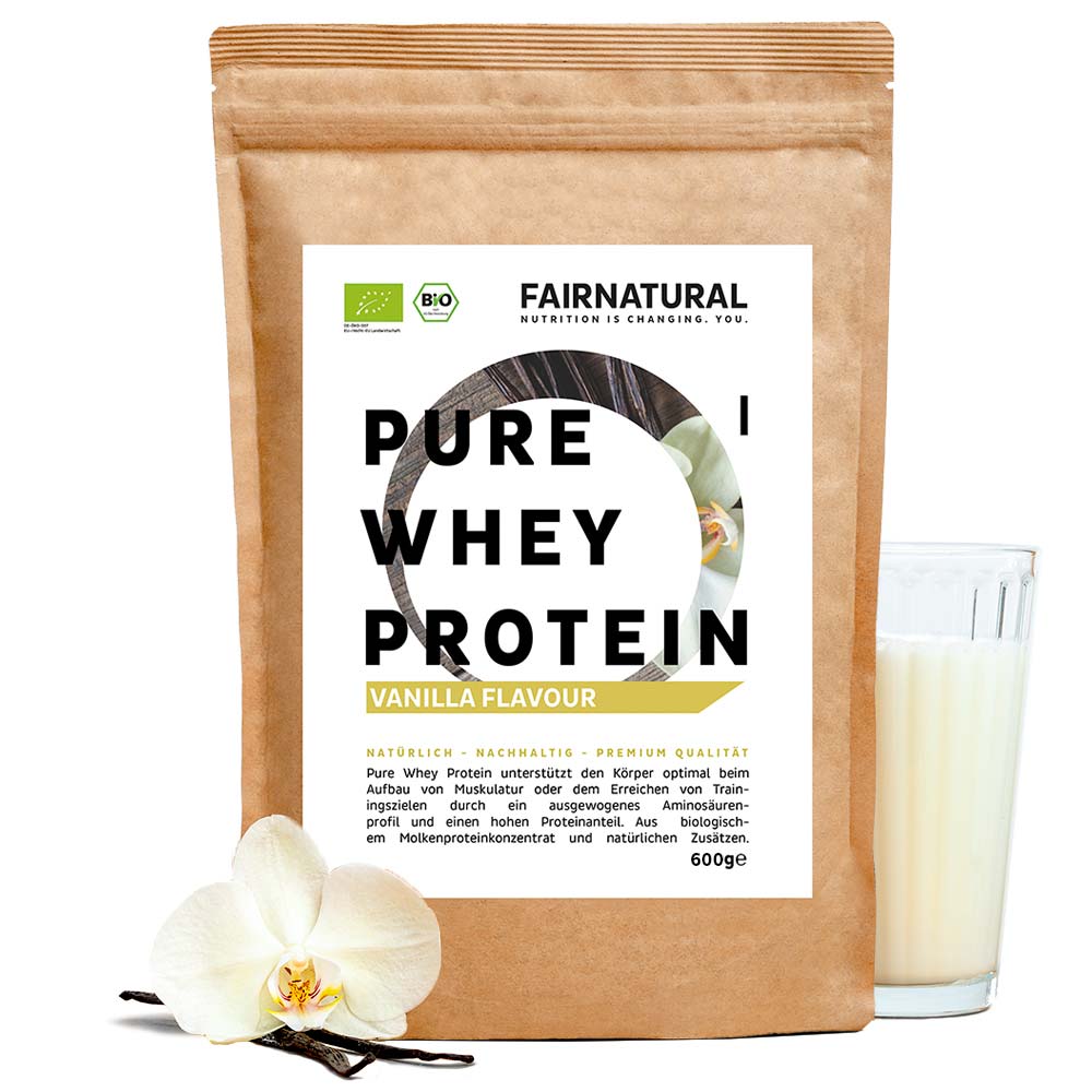 Økologisk valleproteinpulver vanilje