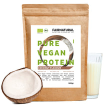 Organisk vegansk proteinpulver kokosnød uden soja