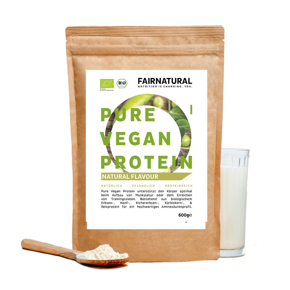 Økologisk vegansk proteinpulverneutral uden soja