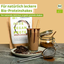 Økologisk vegansk proteinpulverchokolade uden soja