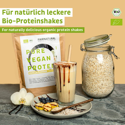 Økologisk vegansk proteinpulver vanilje uden soja