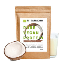 Organisk vegansk proteinpulver kokosnød uden soja