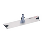 Vileda GmbH Professional Express Pro Moppeholder - 40 cm | Pakke (1 stk) indeholder et fladt moppehoved med lysegrå rektangulær base og central hængselsfastgørelse, ideel til professionel rengøring. Dens ergonomiske trapezdesign er forbedret med let forhøjede kanter og små mørkegrå puder i hvert hjørne.