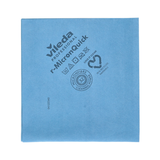 Vileda Professional R-Nanotech Micron Microfiber Cleaning Cloth Yellow-38x40 cm | Pakke (5 stykker)