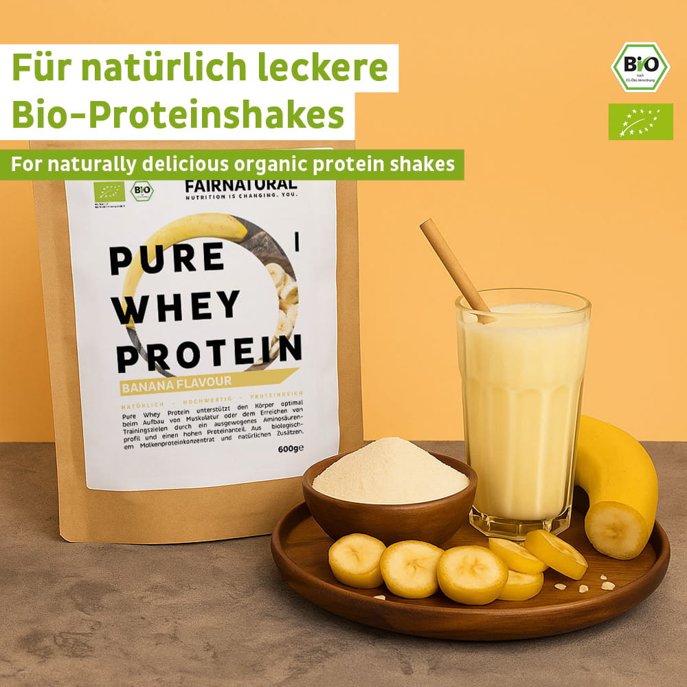 Økologisk valleproteinpulver banan