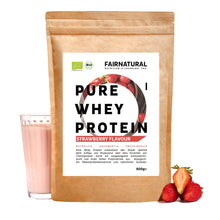 Økologisk valleproteinpulver jordbær