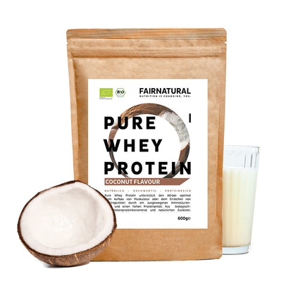 Økologisk valleproteinpulver kokosnød