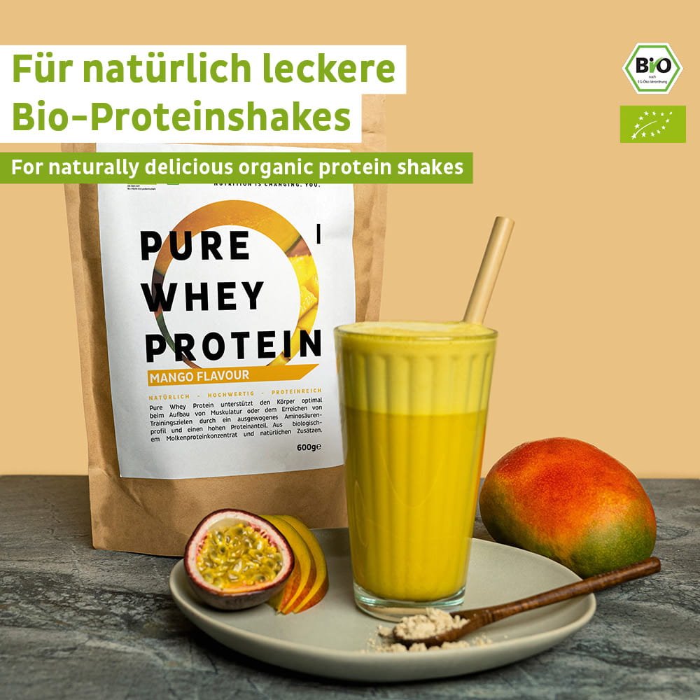 Økologisk valleproteinpulver Mango