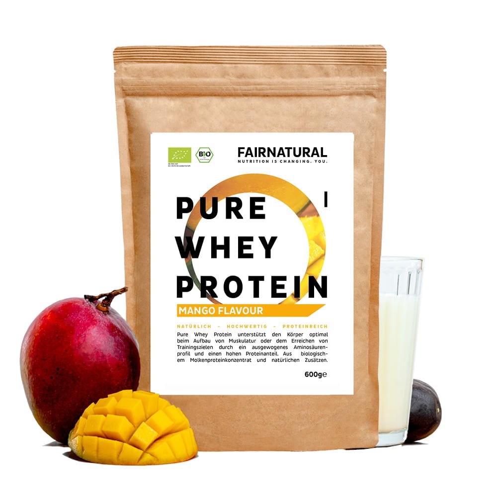 Økologisk valleproteinpulver Mango