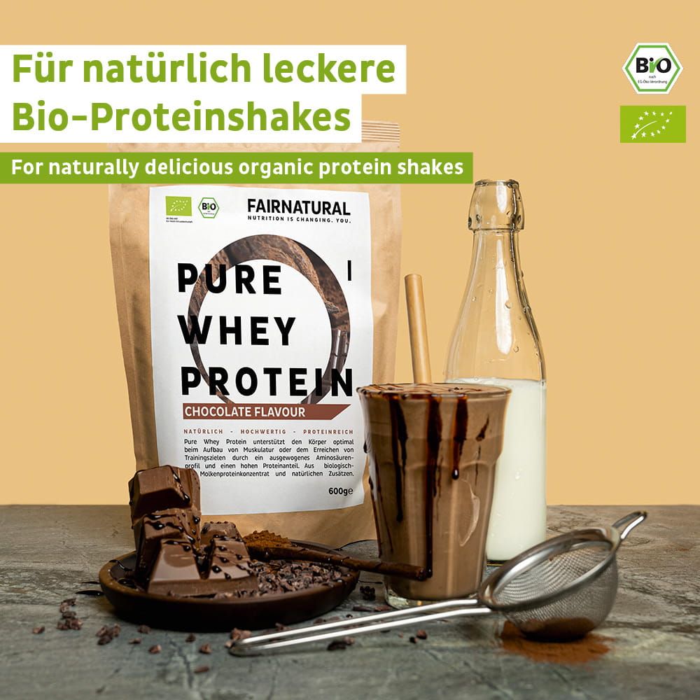 Økologisk valleproteinpulverchokolade