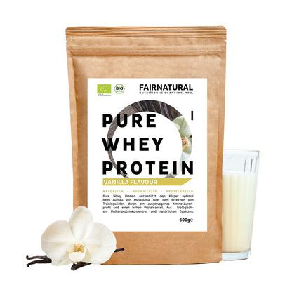 Økologisk valleproteinpulver vanilje