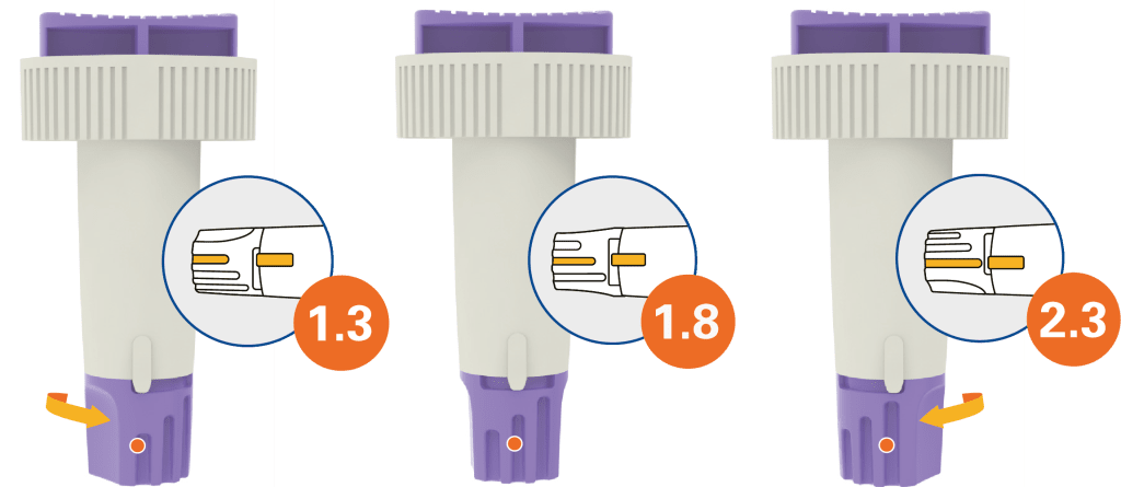 Alphacheck TRI sikkerhedslancetter 23G | Pakke (100 stk.)