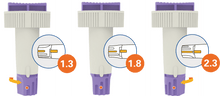Alphacheck TRI sikkerhedslancetter 23G | Pakke (100 stk.)