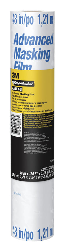 3M™ Hand-Masker™ maskeringsfilm, AMF48-8G; 1,21m x 54,8m, 1 rulle/pakke | Pakke (1 rulle)