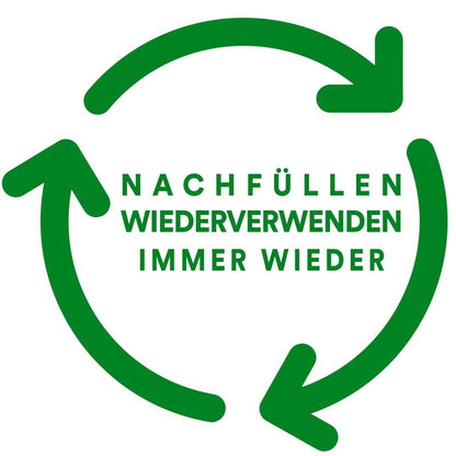 Tre grønne pile danner en sløjfe omkring den tyske tekst, symboliserer bæredygtighed og understreger den miljøvenlige aspekt af Scotch® Crystal tape (19mm x 25m + 5m gratis) fra 3M Deutschland GmbH - ideel til alle, der lægger vægt på genbrug og genanvendelse.
