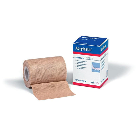 Acrylastic, elastisk klæbeband, 60 % længdeudvidelse