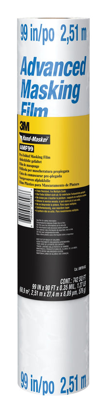 3M™ Hand-Masker™ maskeringsfilm, AMF99-8G; 8' x 90', 1 rulle/pakke | Pakke (1 rulle)