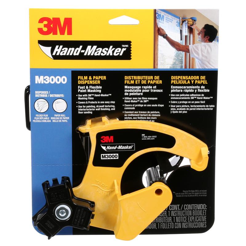 3M™ M3000 Hand-Masker™ film- og papirdispenser, 1 håndholdt maskeringsenhed | Pakke (1 stk)