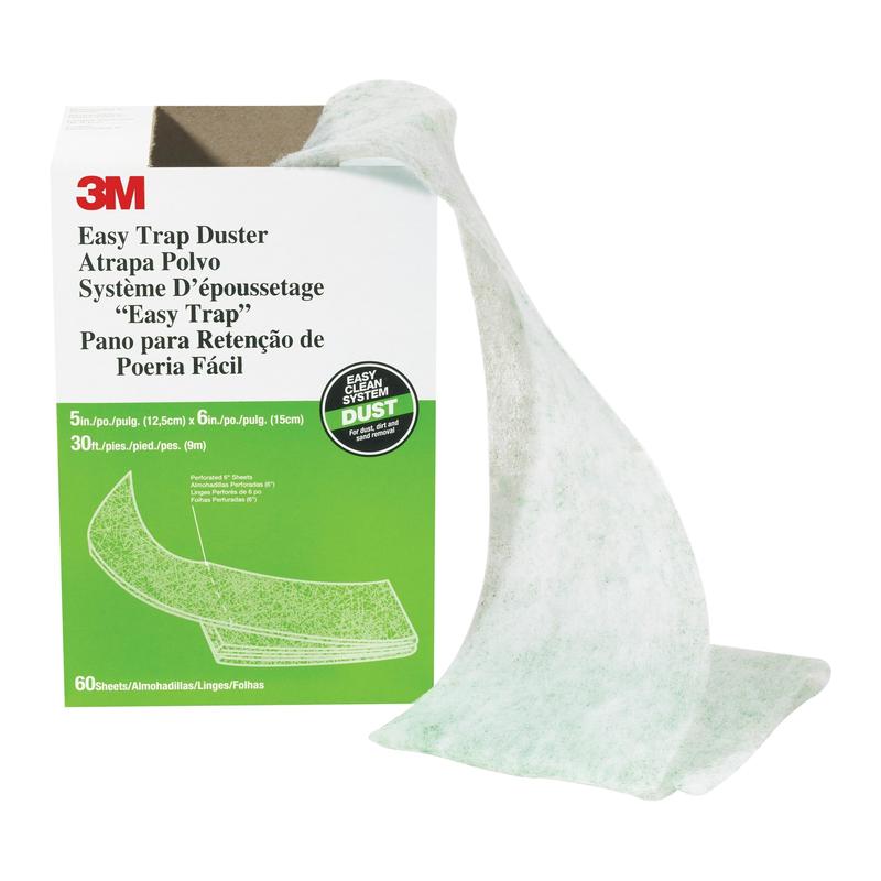 3M™ Cleaning Fleece Easy Trap, Hvid, 127 mm x 38,1 m, 2 ruller / æske | Pakke (1 rulle)