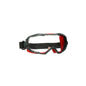3M™ GoggleGear™ 6000 Full Vision sikkerhedsbriller, rødt stel, Scotchgard™ anti-dug/anti-ridsebelægning (K&N), klar linse, GG6001SGAF-RED-EU, 10 pr. pakke | Pakke (1 stk)
