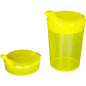 NITRAS sippy kopsæt, polypropylen, gul, 3 stk, 1 kop kapacitet 250 ml, 1 lågåbning 12x10 mm, 1 lågåbning 4x4 mm, æske med 50 sæt | Karton (1 pakke)