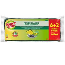 Scotch-Brite® Classic Natural Fiber Rengøringssvamp, 6 Antal/Pak + 2 Gratis | Pakke (6 stk.)