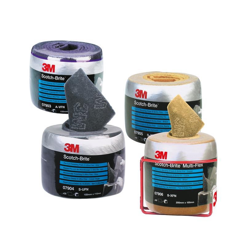 Scotch-Brite™ Clean and Finish præ-perforeret non-woven rulle CF-SR, 150 mm x 115 mm, S UFN | Pakke (1 rulle)