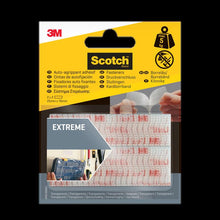 Scotch® Extreme Fastener selvklæbende tape, gennemsigtig RF67300 01SE, 25 mm x 76 mm, 2 sæt | Pakke (2 stk.)