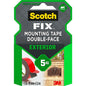 Scotch-FIX™ dobbeltsidet udendørs monteringstape 411-1915-P, 19 mm x 1,5 m, 1 rulle/pakke | Pakke (1 rulle)