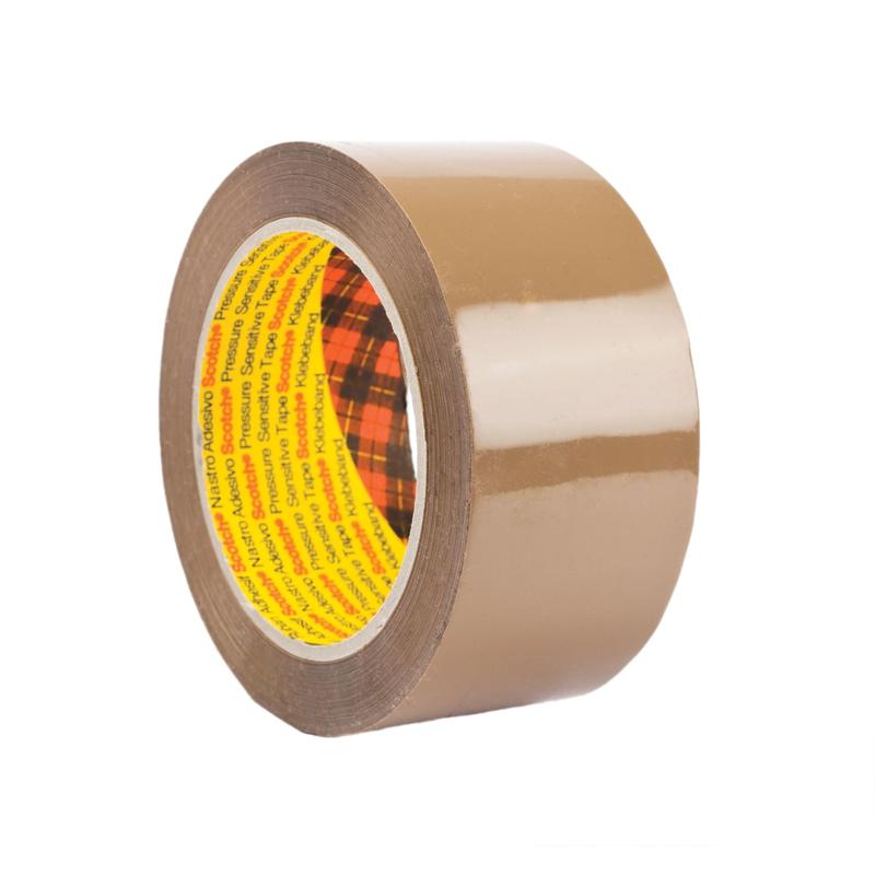 Scotch® emballagetape 313, brun, 50 mm x 66 m, 0,065 mm, 0,065 mm | Pakke (1 rulle)