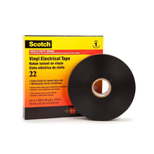 3M™ Scotch® 22 Vinyl elektrisk isoleringstape Sort