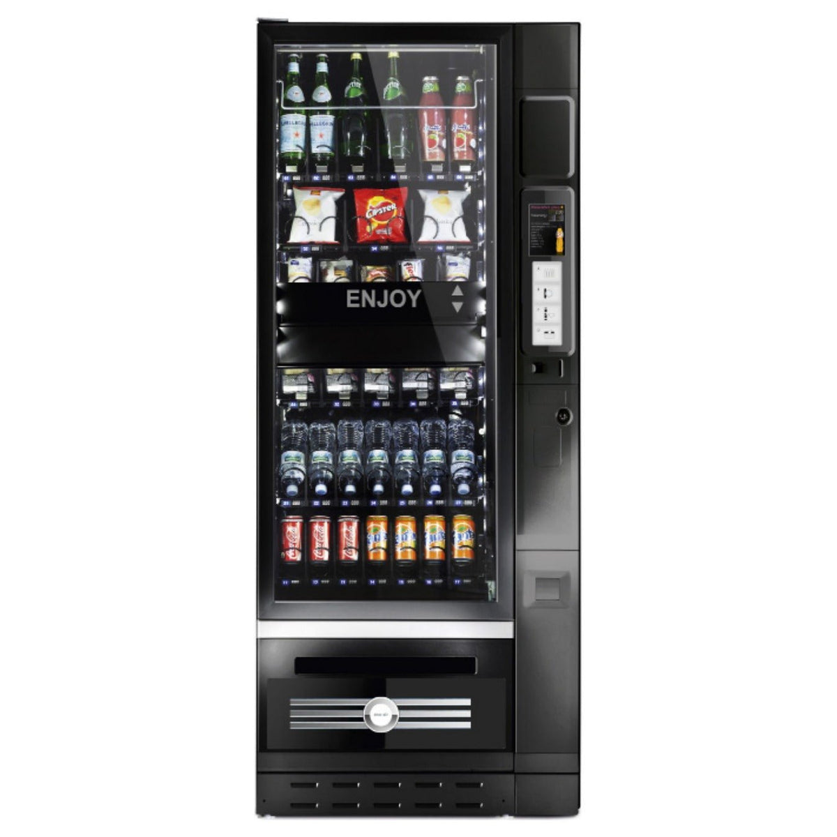 servomat Snackautomat Air-drinks&more 5.32 schwarz – Standgerät, 32/5 Wahl, 264,5 kg